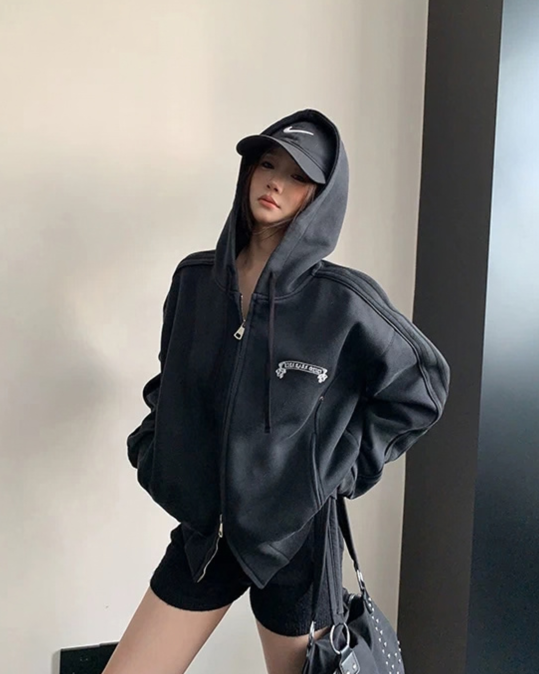 Side Line Double Zip Big Hoodie YLS1053