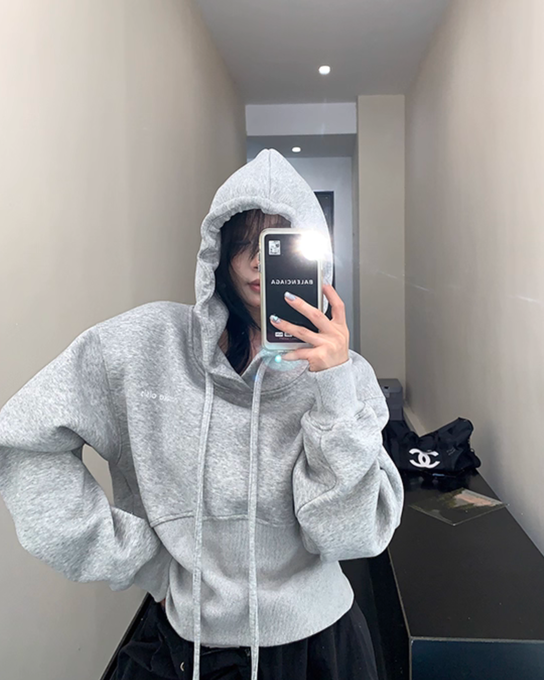 Vintage Short Hood Sweatshirt YLS0915