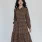 Classic Paid Long Dress VAS0162