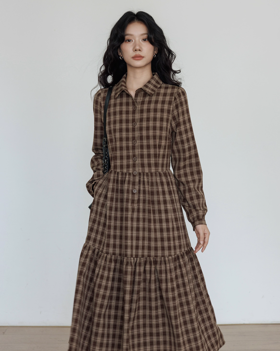 Classic Paid Long Dress VAS0162