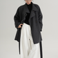 Half Turtleneck Black Coat SRS0320