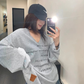 V-Neck Print Long Sleeve T-Shirt  YLS1044