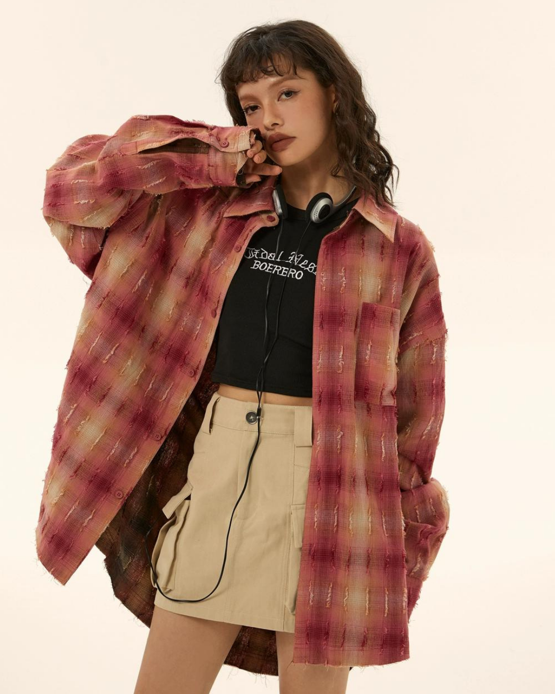 Reversible Vintage Plaid Shirt EZK0013