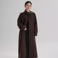 Tie Collar Long Coat SRS0384