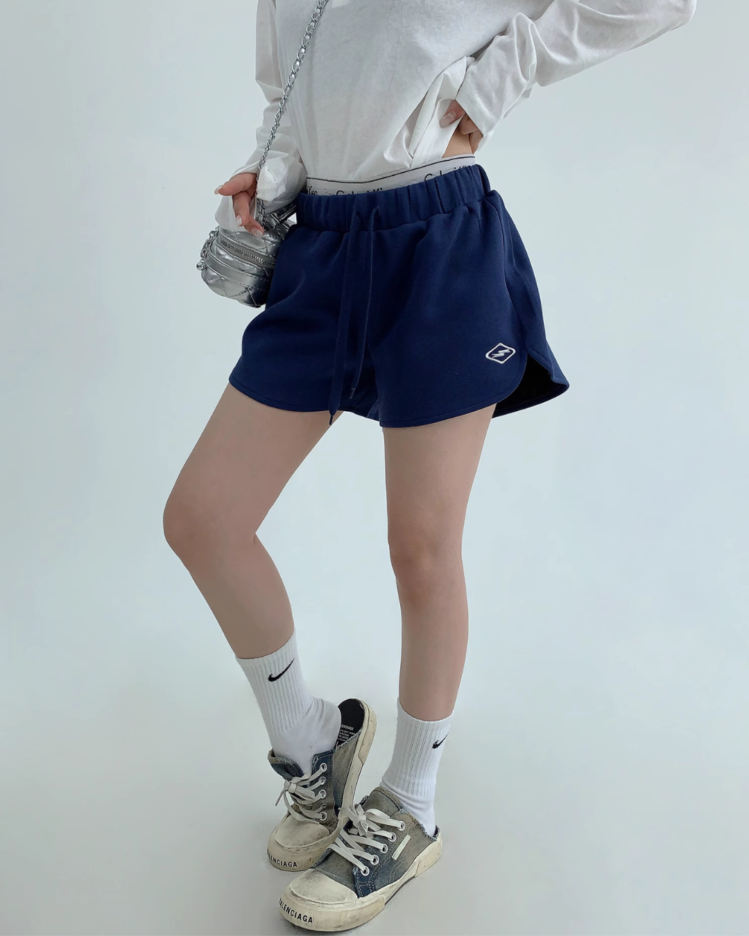 Logo Printed Sweat Shorts YLS0870