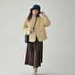 Wave Quilting Collarless Jacket AMU0045