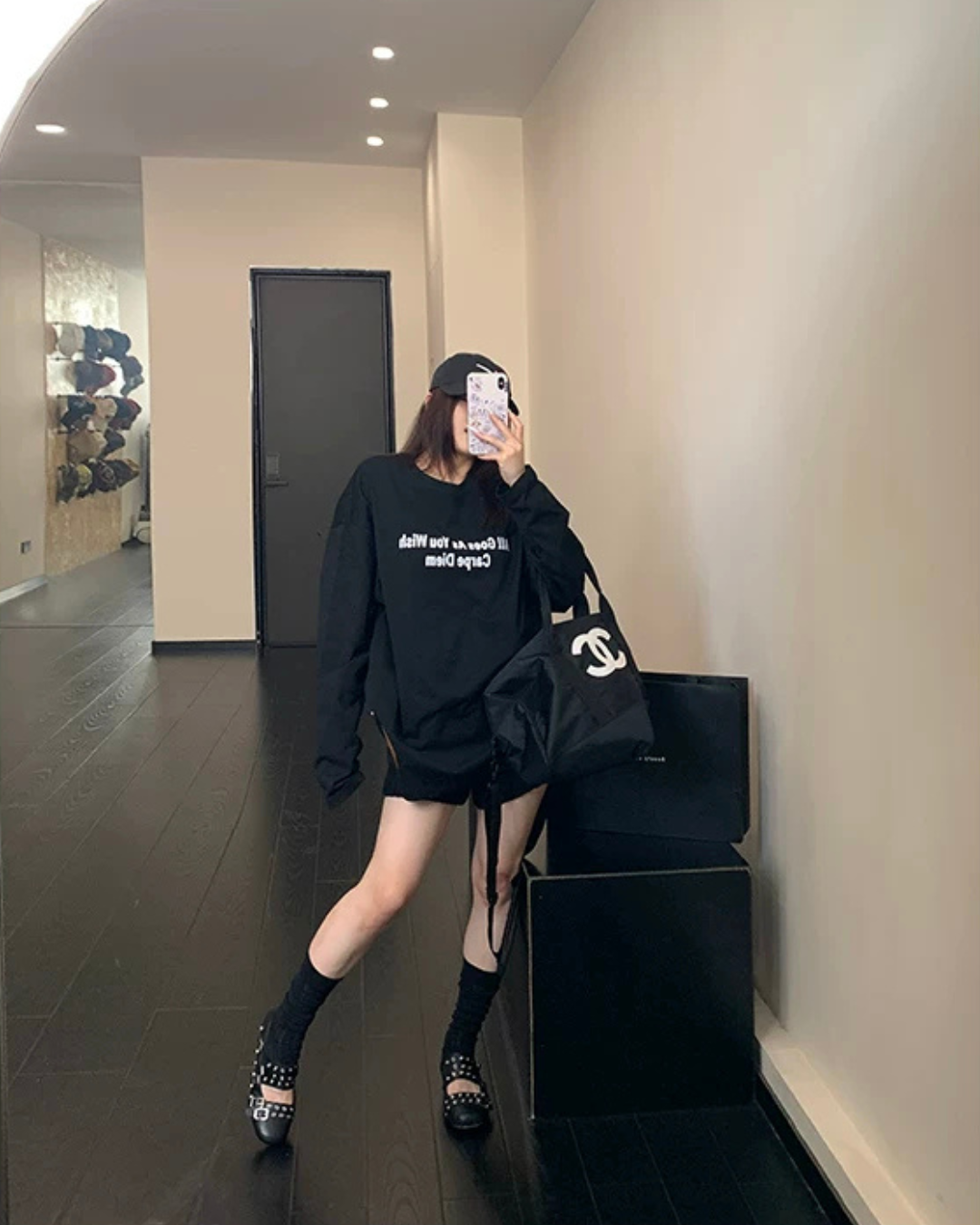 Logo Oversized Long-Sleeve T-Shirt YLS1061