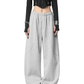 Color Contrast Stitch Sweat Pants ICM0105