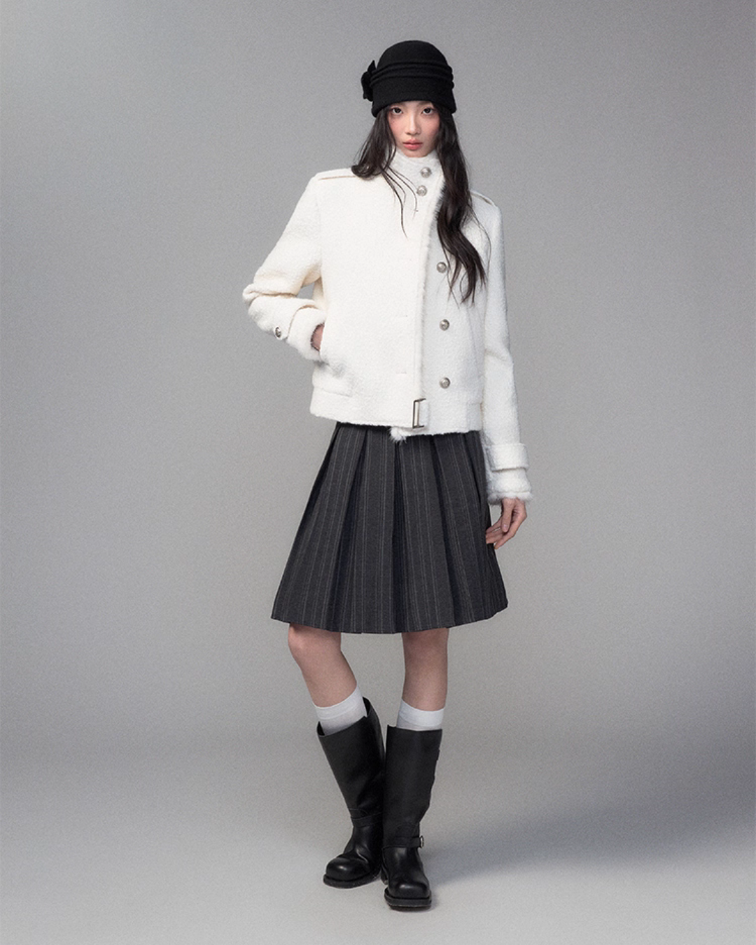 College Style Pleated Skirt TRK0003