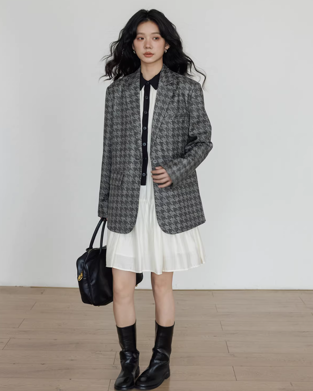 Color-Block Shirt Dress VAS0182