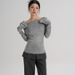 Off-Shoulder Long Sleeve Top SRS0354