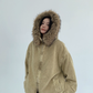Fur Corduroy Double-Zip Jacket YLS0993