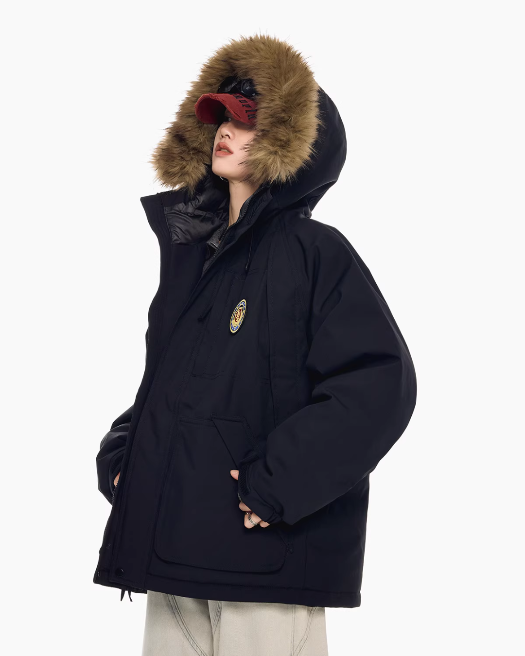 Fur Hood Down Jacket ICM0109