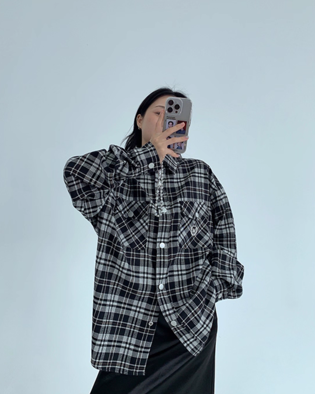 Oversized Check Shirt YLS0900
