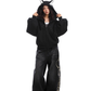 Ear Design Studded Hoodie BGS0022