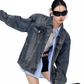 Loose Silhouette Denim Jacket ICM0091