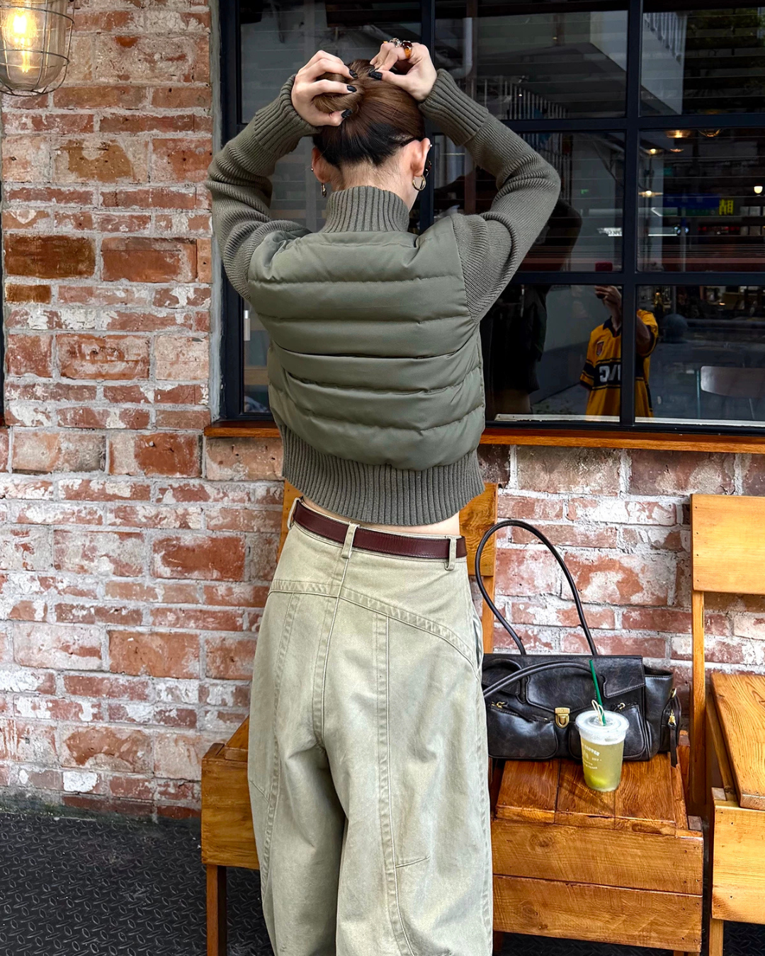 Knit Panel Quilted Knit Jacket WWP0019