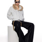 Fur Hood Zip Hoodie ICM0093