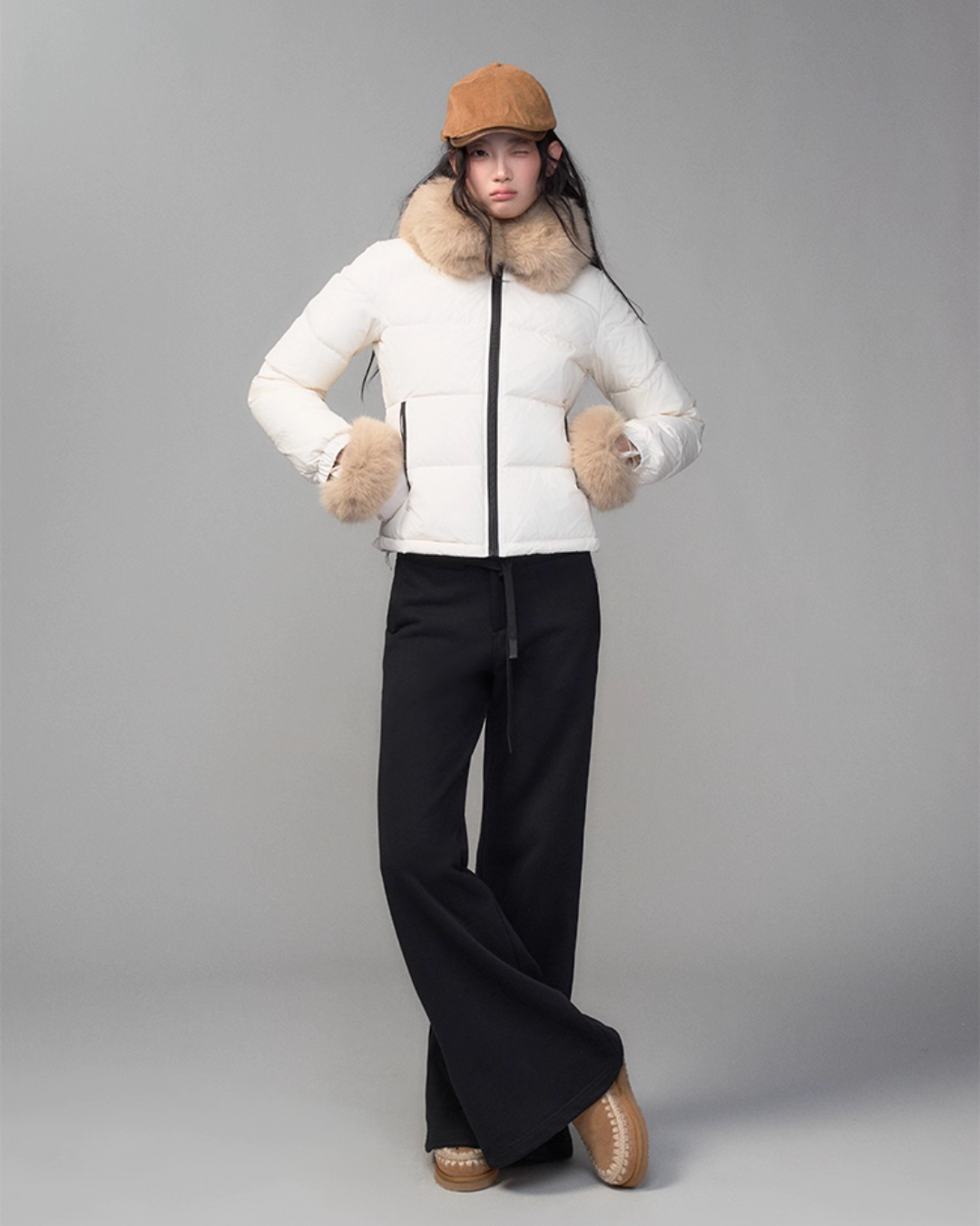 Fur Collar Down Jacket TRK0005