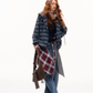 Striped Cat Ear Hoodie / Layered-Style Design Shirt ASG0076