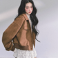 Wool Blazer Jacket/Mini Skirt/Frill Lace Blouse LAS0042