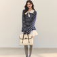 Marine Stripe Long Sleeve Top ASG0069