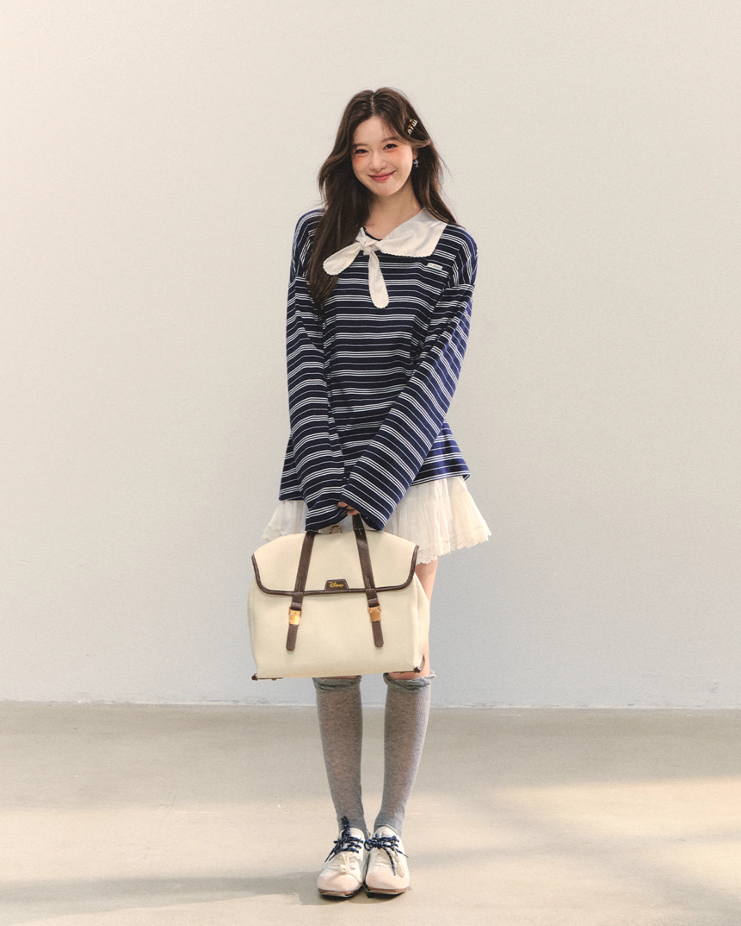 Marine Stripe Long Sleeve Top ASG0069
