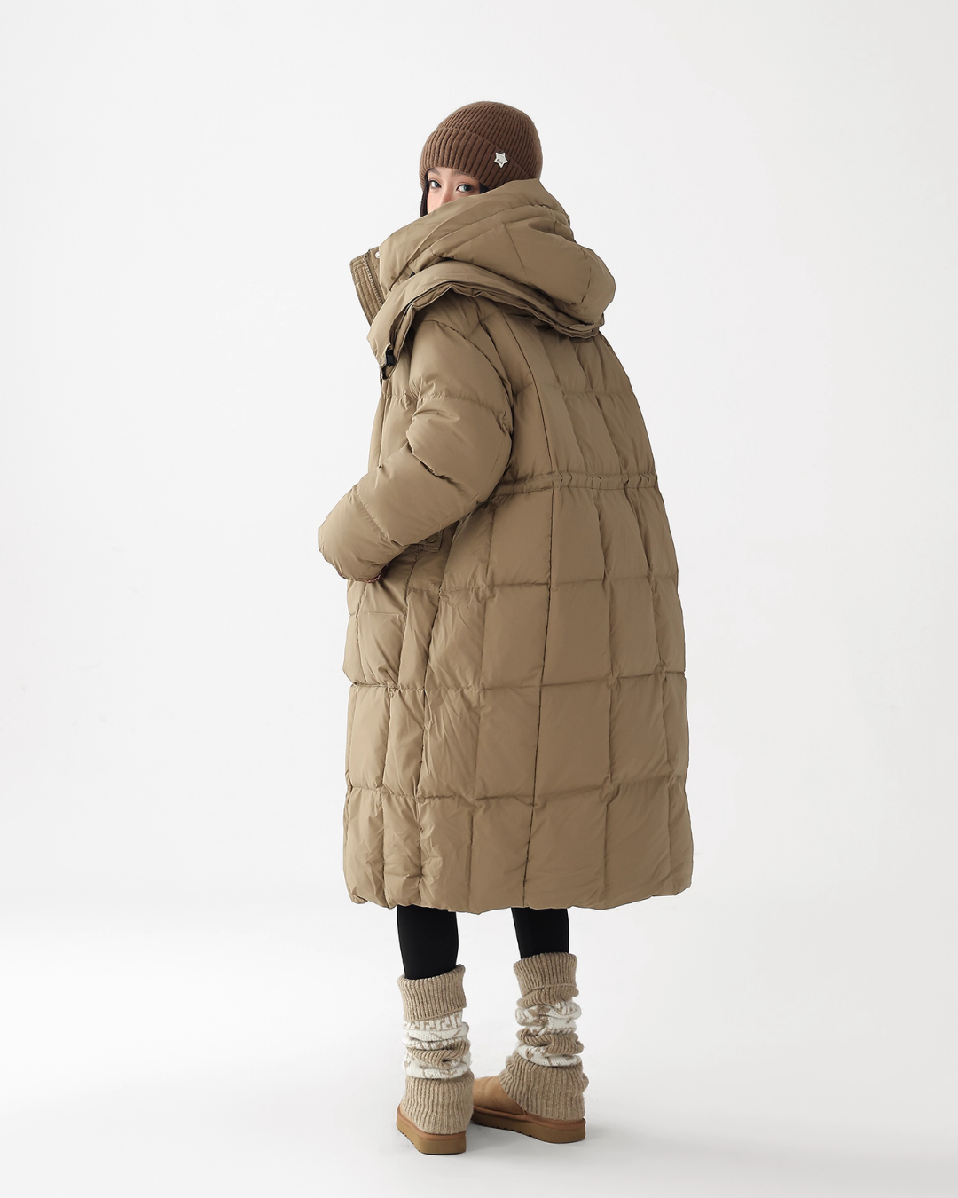 Stand Collar Down Long Coat ACS0331