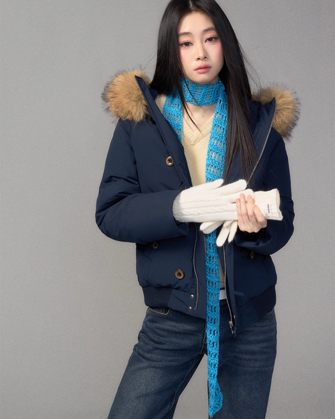 Fur Hood Down Jacket TRK0008