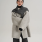 Hood Scarf Mid Length Wool Coat SRS0358