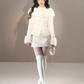 Volume Fur Jacket & Mini Skirt UNP0007