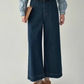 Blue Stripe Shirt / Wide Denim Pants / Corduroy Overall Skirt AMU0033