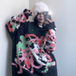 Graffiti Jacquard Knit Tops YLS0665