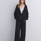 Polka Dot Vest V-Neck Hoodie / Loose Casual Sweatpants ASG0080