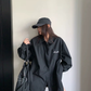 Relaxed Black Long-Sleeve Shirt YLS1028