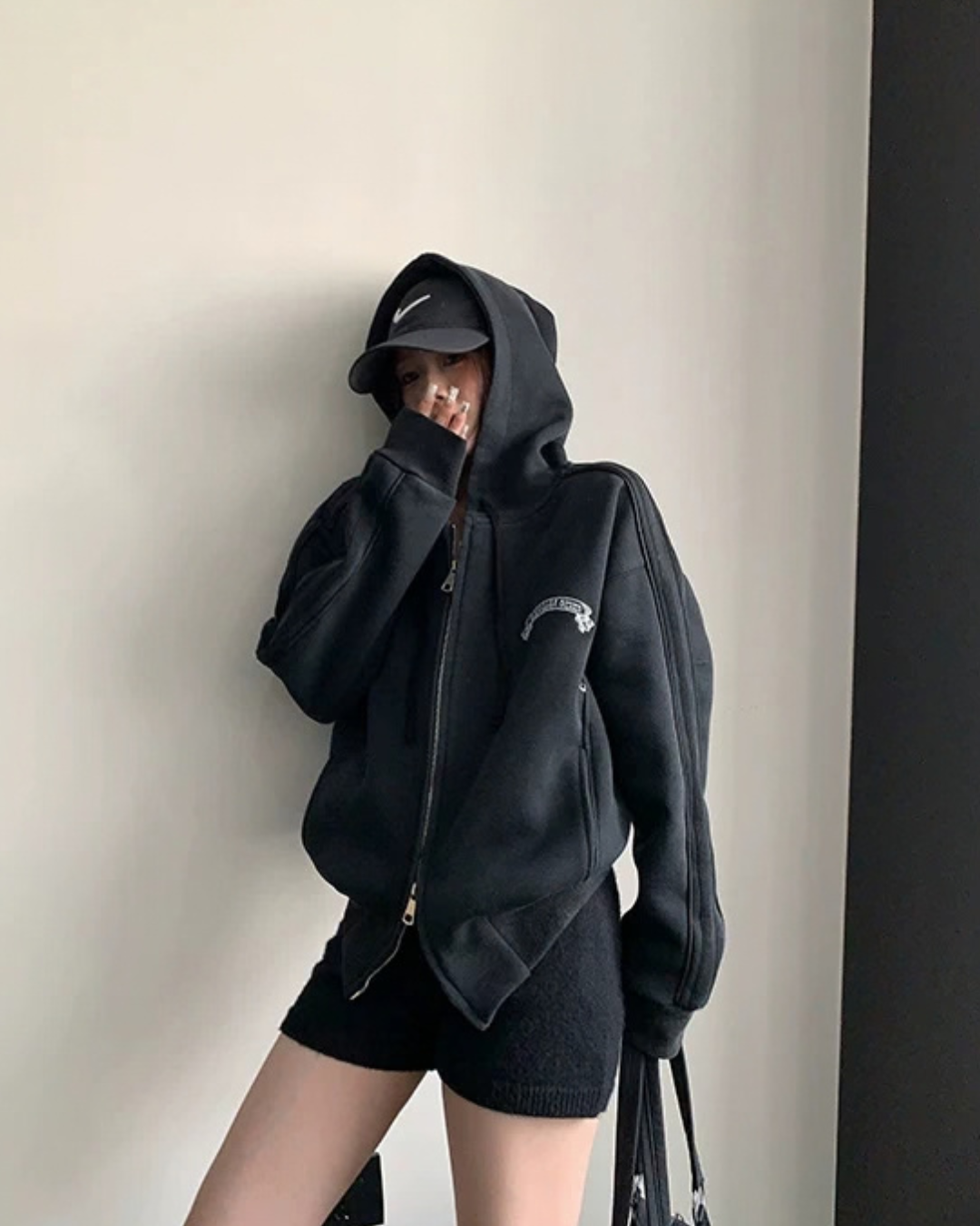 Side Line Double Zip Big Hoodie YLS1053