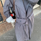 Belted Long Trench Coat DEM0012