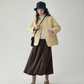 Wave Quilting Collarless Jacket AMU0045