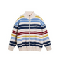 Retro Turtleneck Border Cardigan EZK0002