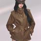 Retro Oversized Leather Jacket LAS0048