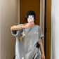 Floral Embroidery T-Shirt YLS0860