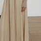 Mock Neck Top Docking Flare Skirt VAS0183