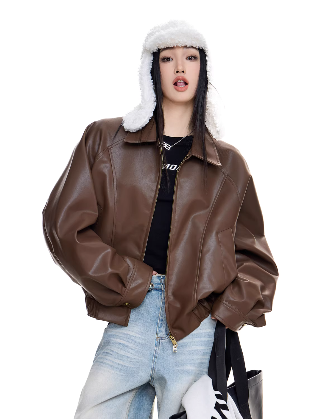Elegant Leather Jacket ICM0095