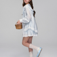 Sheer Windbreaker Jumper / Flare Skirt ASG0045