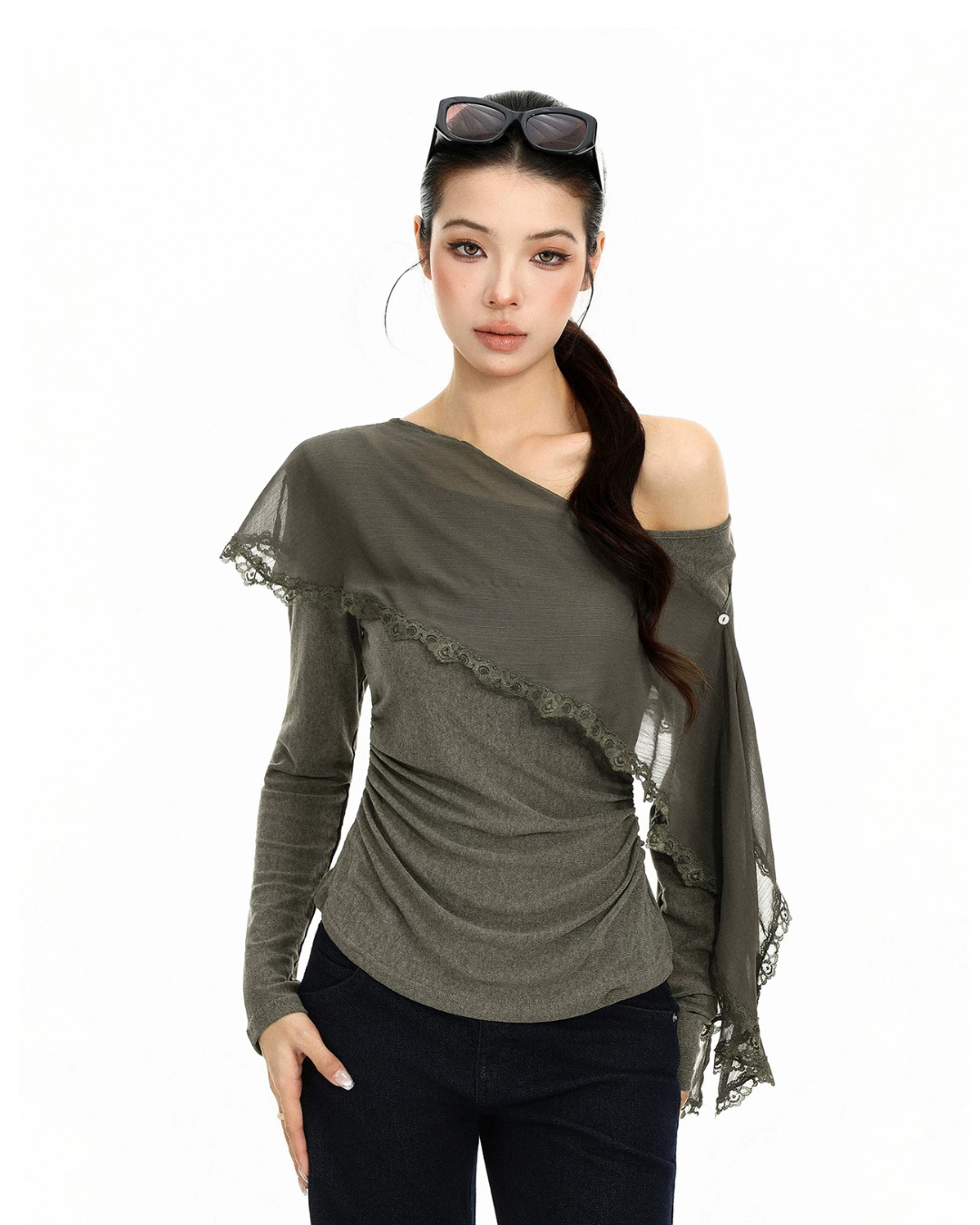 Off-Shoulder Long-Sleeve Top BGS0051