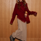 Cable Knit Poncho ASG0055