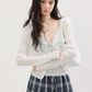 V-neck summer knit cardigan CHS0004