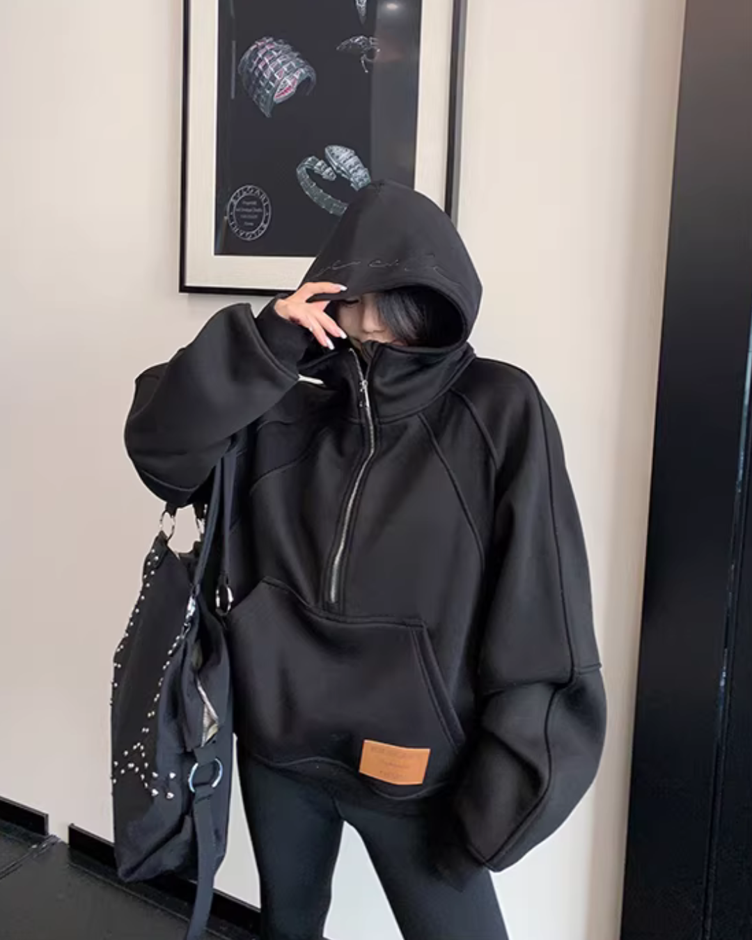 Half-Zip Sweatshirt Hoodie YLS1025