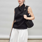 French Ribbon Sleeveless Top / Irregular Tulip Hem Skirt TEO0010