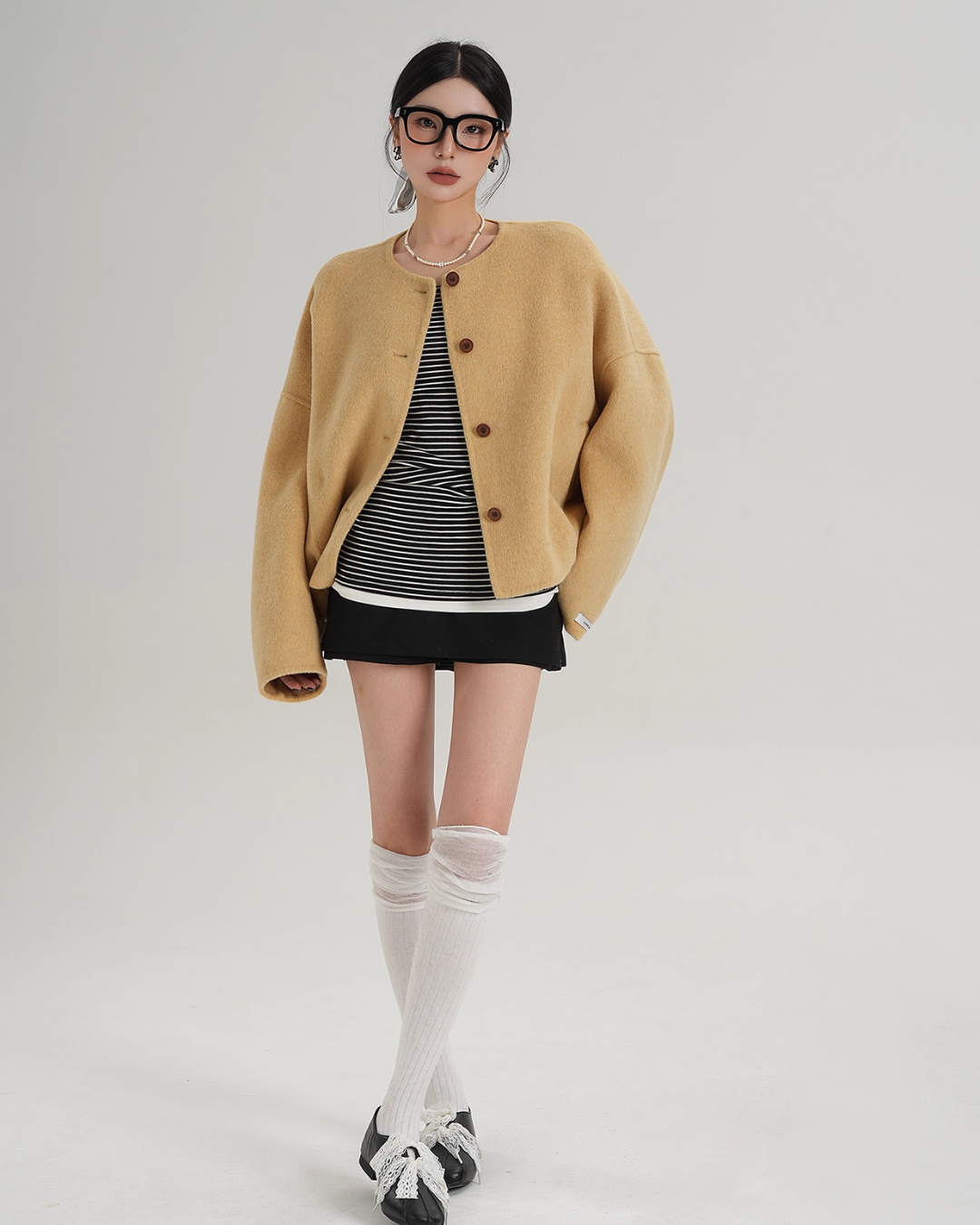 Crew Neck Knit Cardigan SRS0369